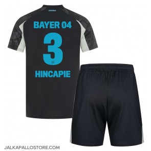 Bayer Leverkusen Piero Hincapie #3 Kolmaspaita Lapsille 2024-25 Lyhythihainen (+ shortsit)